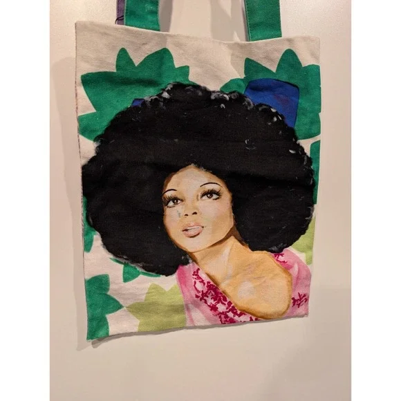 Ashley Longshore‎ Limited Edition Tote Bag Diana Ross Barbra Streisand NEW RARE - Picture 3 of 10